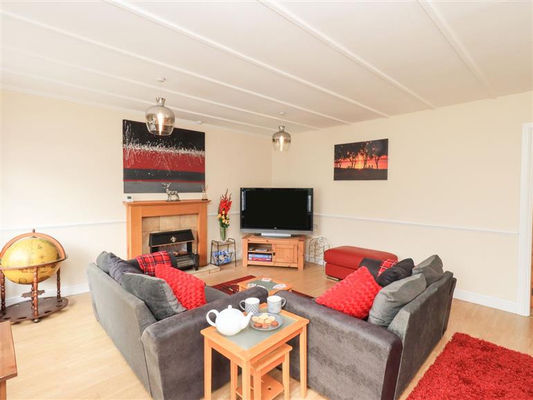 This is the living room at Solway Cottage near Annan