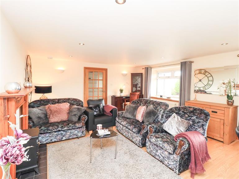 This is the living room at Solway Firth View in Powfoot near Annan