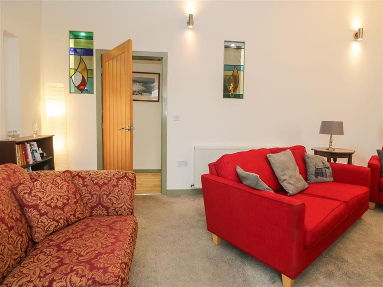 This is the living room at St Cuthbert’s House in Flookburgh