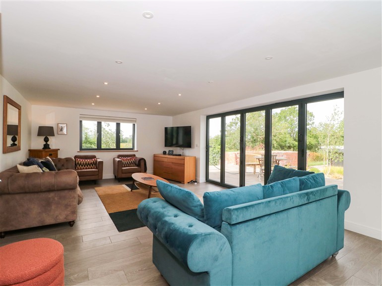 This is the living room at Station House in Bason Bridge near Highbridge