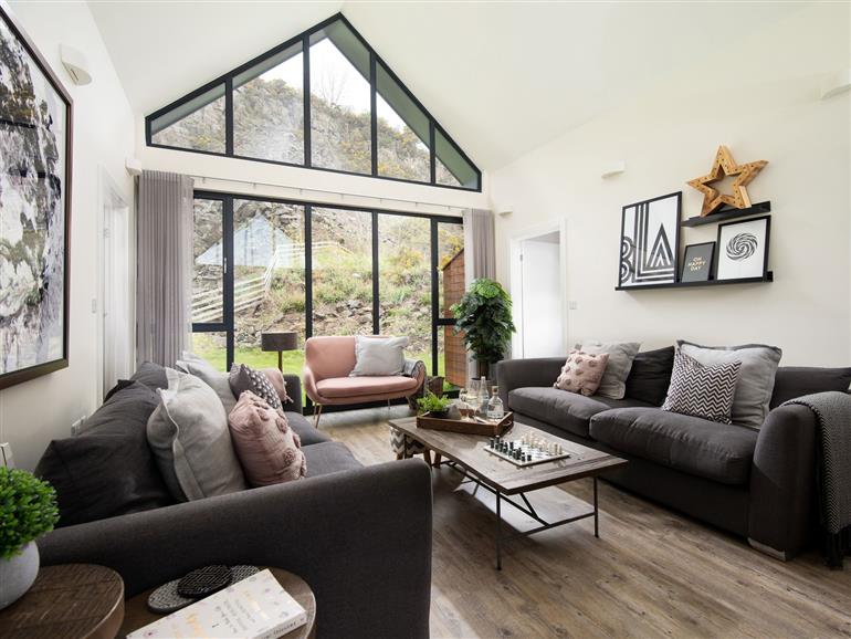 This is the living room at Summerset Lodge in Bamburgh