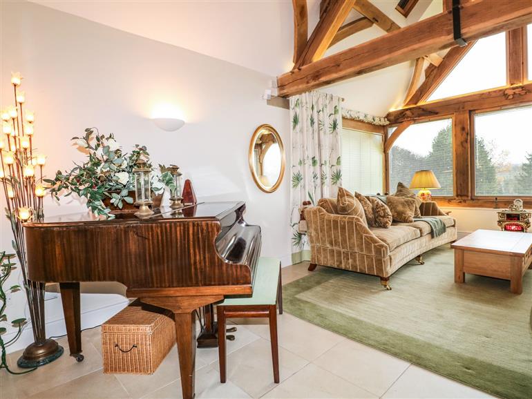 This is the living room at Swallows Barn in Walton near Chesterfield
