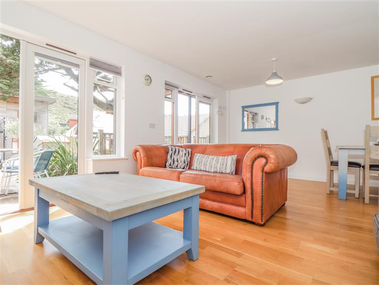 This is the living room at Tehidy in Porthtowan