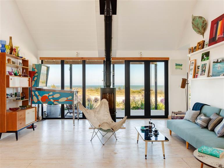 This is the living room at The Artists House by The Sea in Herne Bay