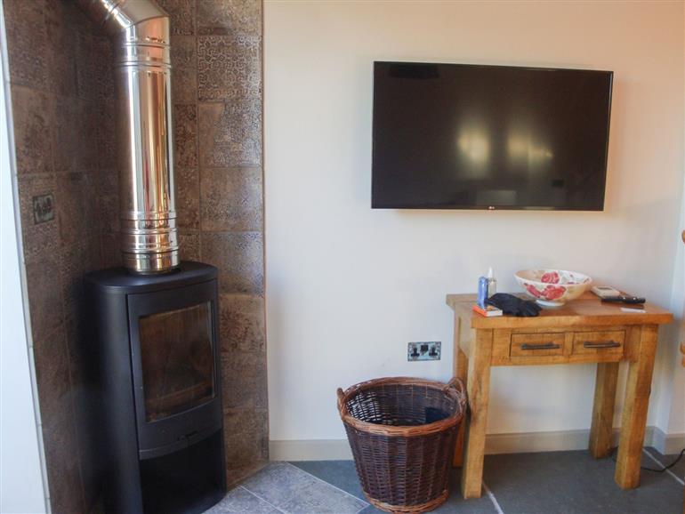 This is the living room at The Coach House St Crispin in Cowbridge