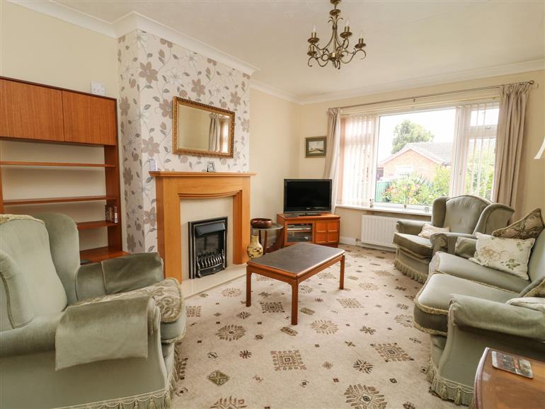 The living room at The Corner Bungalow in Driffield
