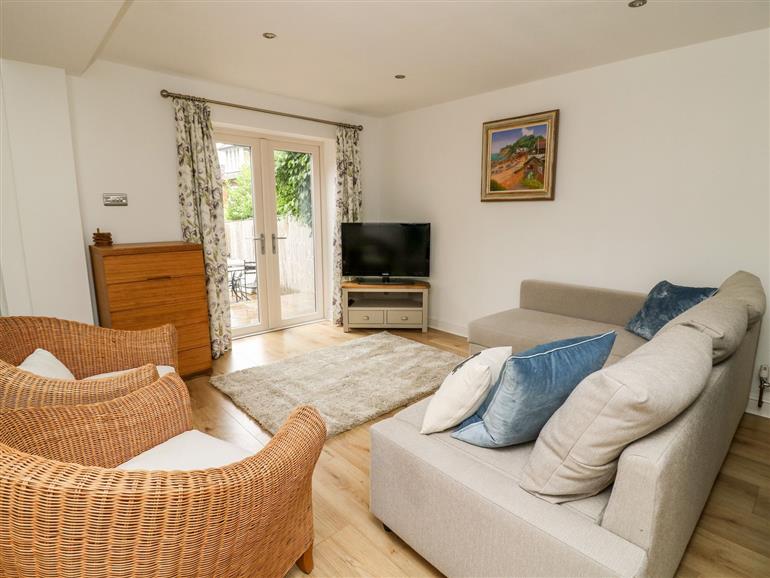 The living room at