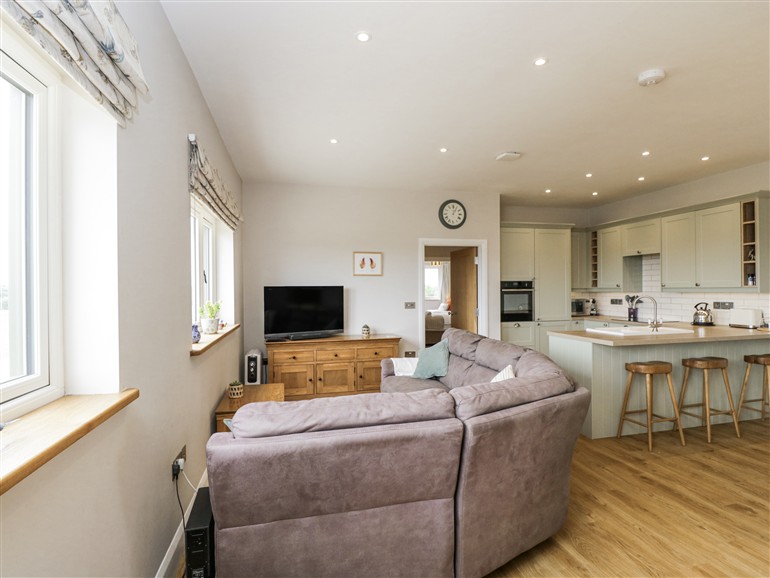 The living room at The Hayloft near Calne