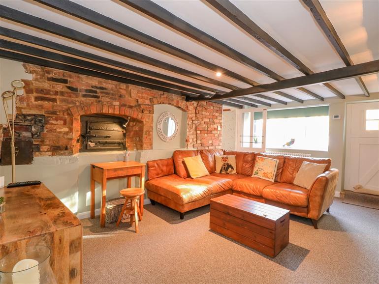 The living room at The Old Bakehouse in Snettisham