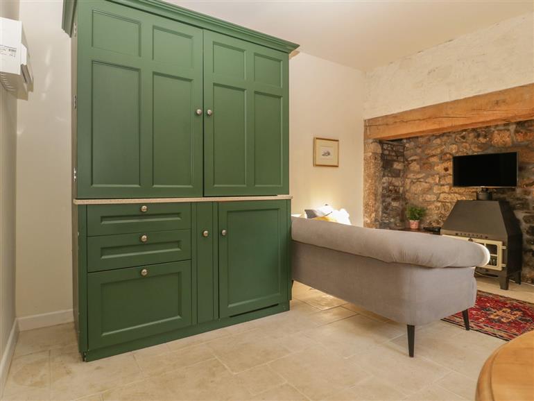 The living room at The Sheep Shack in Shepton Mallet