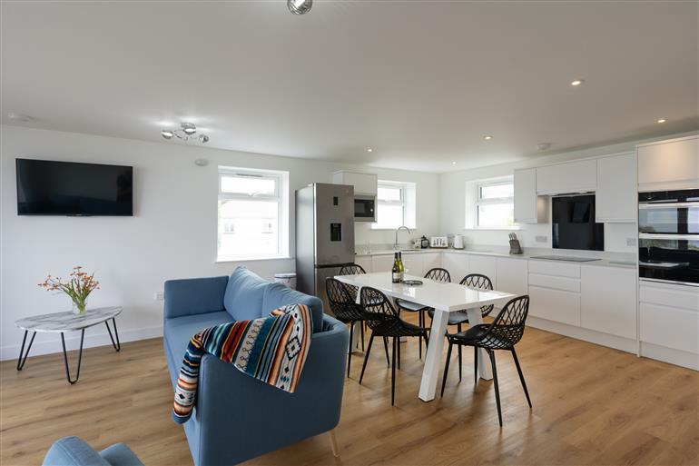 This is the living room at Treen in St Ives