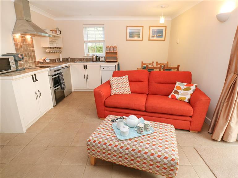 This is the living room at Tregonning Lodge in Ashton near Rosudgeon