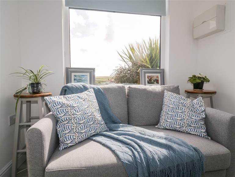 The living room at Trenance Studio in Newquay