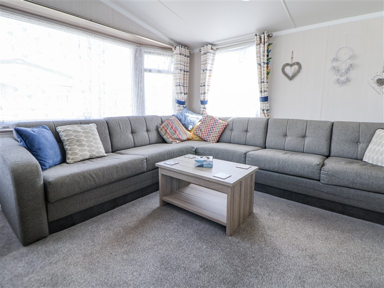 This is the living room at V9 Ty Mawr Holiday Park in Towyn