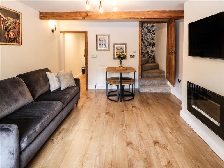 The living room at Valley View House in Holmbridge