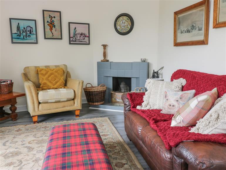 The living room at Westgate Lodge in Carmichael near Biggar