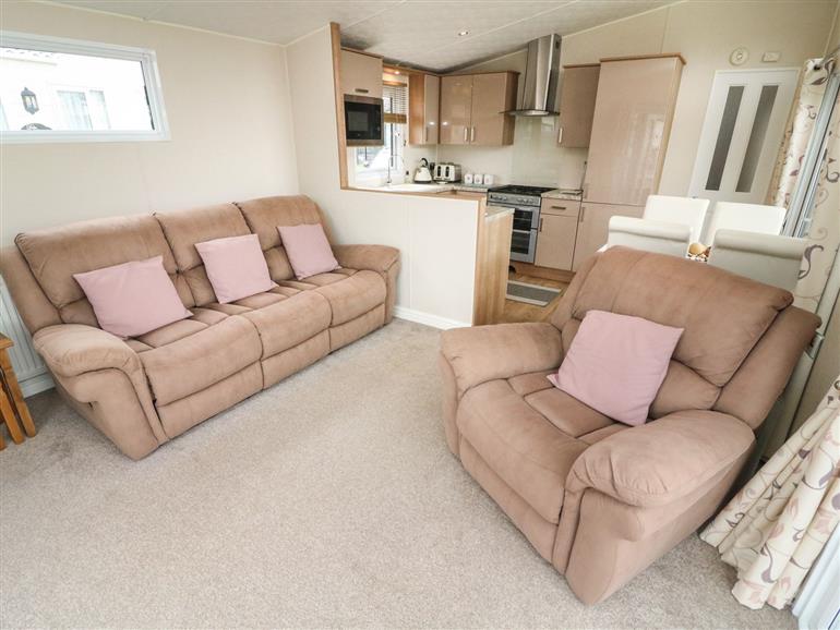 The living room at Yealands 27 in South Lakeland Leisure Village near Carnforth