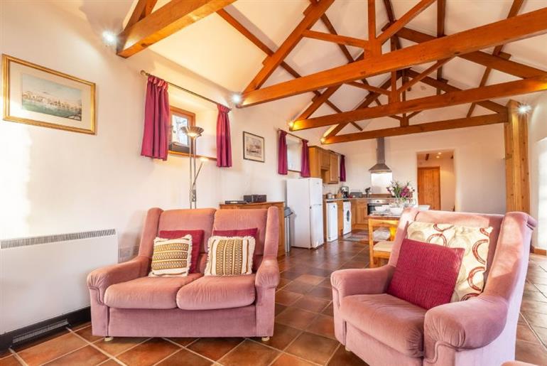 Sitting room at Church Close Cottage,