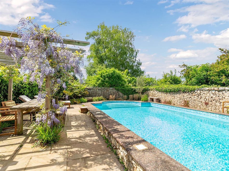 Swimming pool at Linnet, Faversham