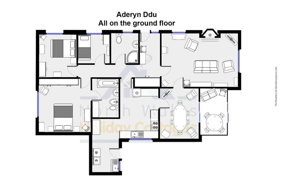 Aderyn Du in Abergele cottage holidays Abergele